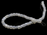 50 4mm Transluscent White Clear Cube Crystal Glass Beads Full Strand Jewelry Making Beading Supplies Loose Beads Colorless Spacer Beads