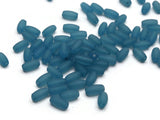 100 6mm Tube Beads Frosted Sky Blue Lucite Plastic Beads Jewelry Making Beading Supplies