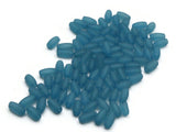 100 6mm Tube Beads Frosted Sky Blue Lucite Plastic Beads Jewelry Making Beading Supplies