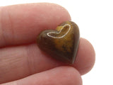 6 17mm Brown Swirling Heart Cabochons Vintage Lucite Cabochons Loose Plastic Tiles Jewelry Making