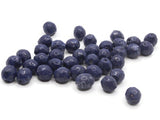 35 8mm Blue Faceted Oval Beads Vintage Lucite Beads Jewelry Beads Plastic Beads Loose Beads to String Jewelry Making Beading Supplies