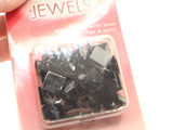 100 Pieces Black Acrylic Faceted Cabochons Jewelry Essentials Jewels