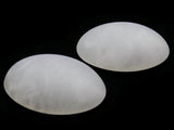 2 40mm Swirling White Oval Cabochons Vintage Lucite Plastic Cabochons Mosaic Supplies Jewelry Making Beading Supplies Smileyboy