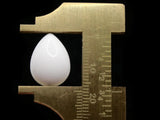 10 18mm White Teardrop Flatback Vintage Lucite Cabochons Jewelry Making Crafting Supplies Plastic Dome Cabochons