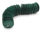 24 20mm Green Wood Beads Vintage Flat Saucer Disc Beads Wooden Green Beads Jewelry Making Beading Supplies Smileyboy