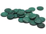 24 20mm Green Wood Beads Vintage Flat Saucer Disc Beads Wooden Green Beads Jewelry Making Beading Supplies Smileyboy