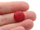 25 15mm Red Wood Beads Vintage Flat Saucer Disc Beads Wooden Red Beads Jewelry Making Beading Supplies Smileyboy