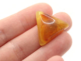 4 23mm Light Brown Swirling Triangle Cabochons Vintage Lucite Plastic Cabochon Mosaic Supplies Jewelry Making Smileyboy