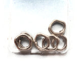 6 Pieces Silver Tone Metal Link Rings Jewelry Essentials Findings