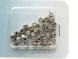 35 Pieces Silver Tone Metal Spacer Beads Jewelry Essentials Findings