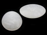 2 40mm Swirling White Oval Cabochons Vintage Lucite Plastic Cabochons Mosaic Supplies Jewelry Making Beading Supplies Smileyboy