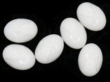 6 18mm Egyptian Pharoh or Sphinx White Oval Vintage Lucite Cabochons Flat Back Cabochons