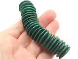 24 20mm Green Wood Beads Vintage Flat Saucer Disc Beads Wooden Green Beads Jewelry Making Beading Supplies Smileyboy