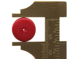 25 15mm Red Wood Beads Vintage Flat Saucer Disc Beads Wooden Red Beads Jewelry Making Beading Supplies Smileyboy