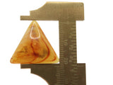 4 23mm Light Brown Swirling Triangle Cabochons Vintage Lucite Plastic Cabochon Mosaic Supplies Jewelry Making Smileyboy