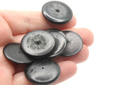 25 25mm Black Wood Beads Vintage Flat Saucer Disc Beads Wooden Black Beads Jewelry Making Beading Supplies Smileyboy