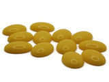 12 18mm Yellow Cabochons Vintage Lucite Cabochons Oval Cabochons Flat Back Cabochons Tiles Jewelry Making Supplies Plastic Tiles Smileyboy
