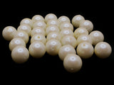 30 12mm White Round Pearl Beads Vintage Cultura Pearls Made in Japan Faux Plastic Pearl Bead Jewelry Making Beads for Stringing