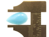 20 20mm Faceted Teardrop Cabochons Light Blue Cabochons Vintage West Germany Plastic Cabochons Jewelry Making Beading Supplies