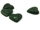 4 25mm Green Swirling Heart Cabochons Vintage Lucite Cabochons Loose Plastic Tiles Jewelry Making