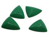 4 31mm Green Triangle Cabochons Vintage Lucite Plastic Cabochon Mosaic Supplies Jewelry Making Smileyboy