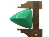 4 31mm Green Triangle Cabochons Vintage Lucite Plastic Cabochon Mosaic Supplies Jewelry Making Smileyboy