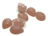 7 17mm Pink Teardrop Flatback Vintage Lucite Cabochons Jewelry Making Crafting Supplies Plastic Dome Cabochons
