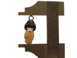2 20mm Alloy Metal Yellow Kimono Girl Pendants Gold Tone Jewelry Making Beading Supplies