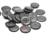 25 25mm Black Wood Beads Vintage Flat Saucer Disc Beads Wooden Black Beads Jewelry Making Beading Supplies Smileyboy