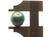 8 14mm Round Blue with Gold Wood Beads Wooden Vintage New Old Stock Ball Beads to String Jewelry Making Beading Supplies