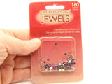 160 Pieces Pink 3mm Faceted Acrylic Jewels Jewelry Essential Jewels Cabochons