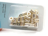 36 Pieces Silver Tone Metal Spacer Beads Jewelry Essentials Findings