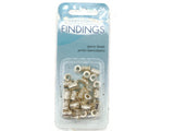 36 Pieces Silver Tone Metal Spacer Beads Jewelry Essentials Findings