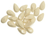 20 20mm Faceted Teardrop Cabochons Off-White Cabochons Vintage West Germany Plastic Cabochons Jewelry Making Beading Supplies