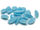 20 20mm Faceted Teardrop Cabochons Light Blue Cabochons Vintage West Germany Plastic Cabochons Jewelry Making Beading Supplies