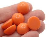 7 14mm Orange Vintage Lucite Cabochons Flat Back Cabochons Plastic Dome Cabochons Loose Cabochons Jewelry Making Tiles