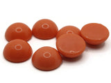 7 14mm Orange Vintage Lucite Cabochons Flat Back Cabochons Plastic Dome Cabochons Loose Cabochons Jewelry Making Tiles