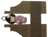 2 20mm Alloy Metal Purple Kimono Girl Pendants Gold Tone Jewelry Making Beading Supplies