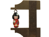 2 20mm Alloy Metal Red Kimono Girl Pendants Gold Tone Jewelry Making Beading Supplies