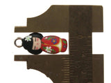 2 20mm Alloy Metal Red Kimono Girl Pendants Gold Tone Jewelry Making Beading Supplies