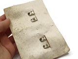 Tip Toes Vintage Shoe Clips 1950s #458 Pink Beaded Square Shoe Clips