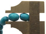 45 10mm Sky Blue Wooden Oval Beads Wood Spacer Beads Large Hole Beads Jewelry Making Beading Supplies Smileyboy