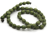 45 10mm Green Wooden Oval Beads Wood Spacer Beads Large Hole Beads Jewelry Making Beading Supplies Smileyboy