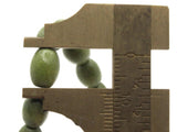 45 10mm Green Wooden Oval Beads Wood Spacer Beads Large Hole Beads Jewelry Making Beading Supplies Smileyboy