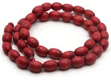 43 10mm Red Wooden Oval Beads Wood Spacer Beads Large Hole Beads Jewelry Making Beading Supplies Smileyboy
