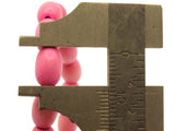 44 10mm Pink Wooden Oval Beads Wood Spacer Beads Large Hole Beads Jewelry Making Beading Supplies Smileyboy