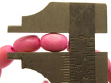 44 10mm Pink Wooden Oval Beads Wood Spacer Beads Large Hole Beads Jewelry Making Beading Supplies Smileyboy