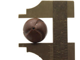 12mm Dark Brown Twisting Oval Beads Vintage Plastic New Old Stock Beads to String Jewelry Making Beading Supplies