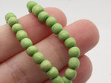 87 5mm Round Green Vintage Small Spacer Bead Wooden Ball Beads Jewelry Making Beading Supplies Smileyboy Loose Beads to String