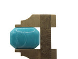 5 25mm x 18mm Turquoise Blue Swirling Rectangle Flatback Cabochons Vintage Lucite Plastic Cabochon Mosaic Supplies Jewelry Making Smileyboy